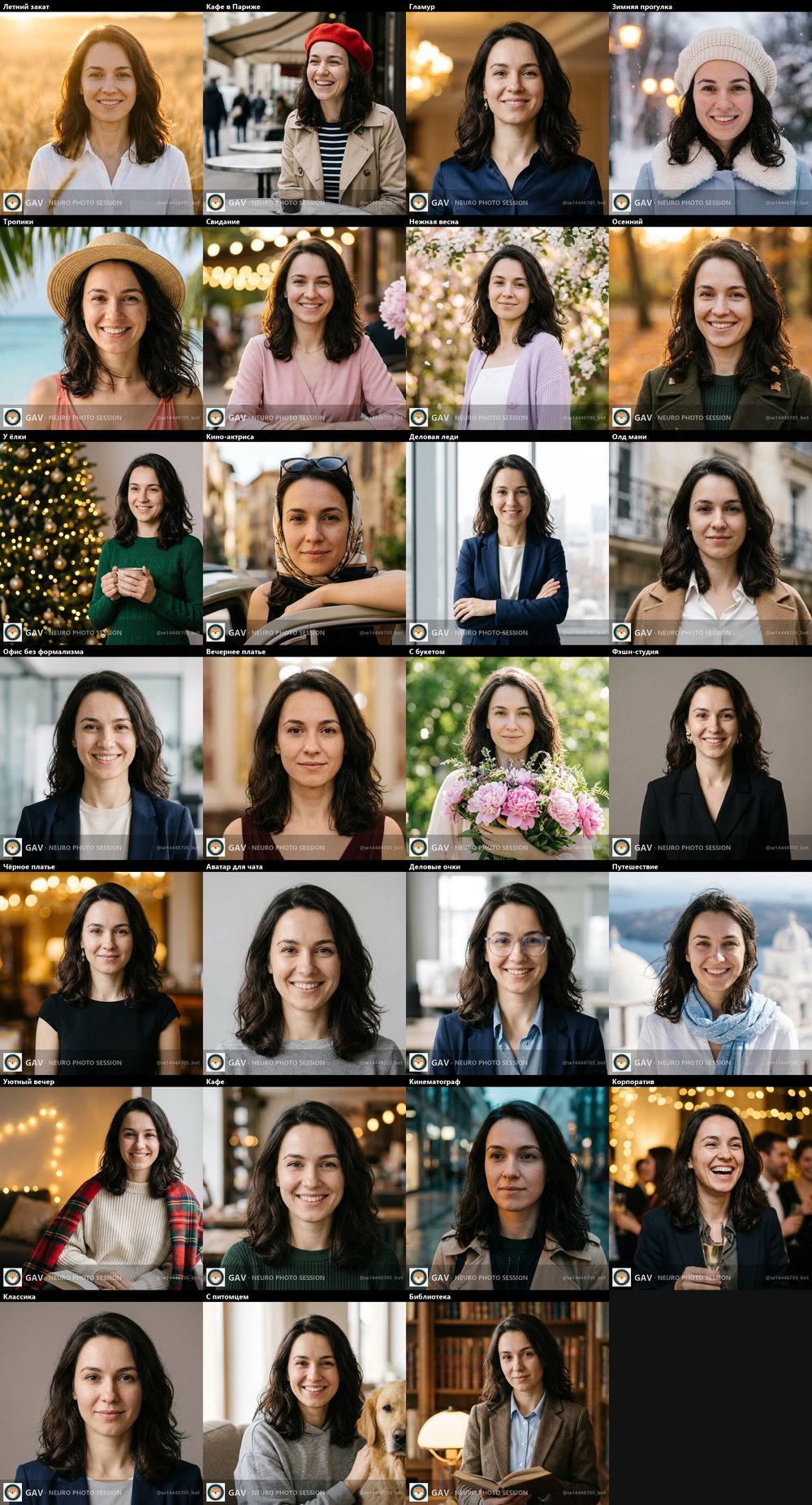 Нейрофотосессия — женские образы: деловое фото, fashion, путешествия